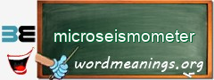 WordMeaning blackboard for microseismometer